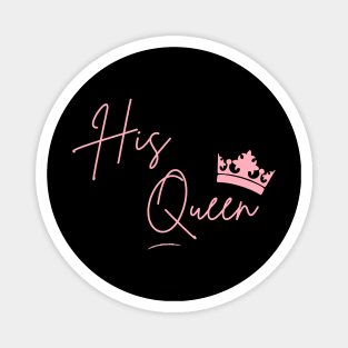 His Queen Pink Crown Magnet